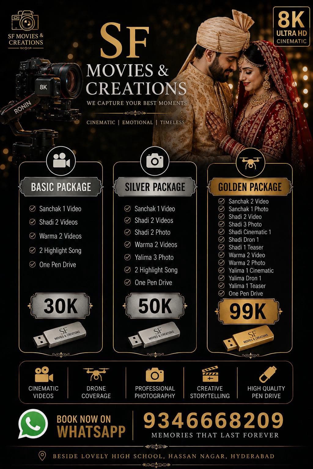 Wedding in Hyderabad by SF Movies & Creations
